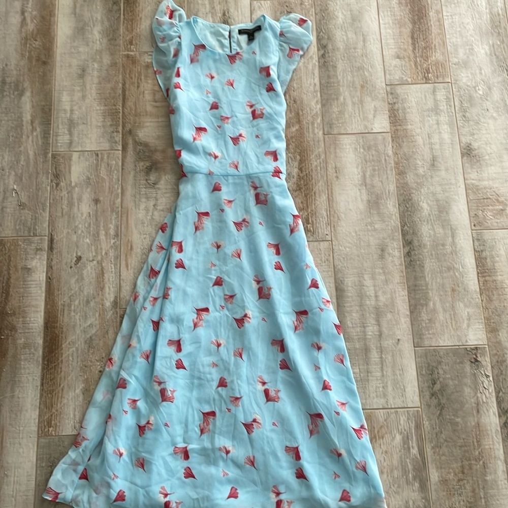 Banana Republic baby blue midi dress